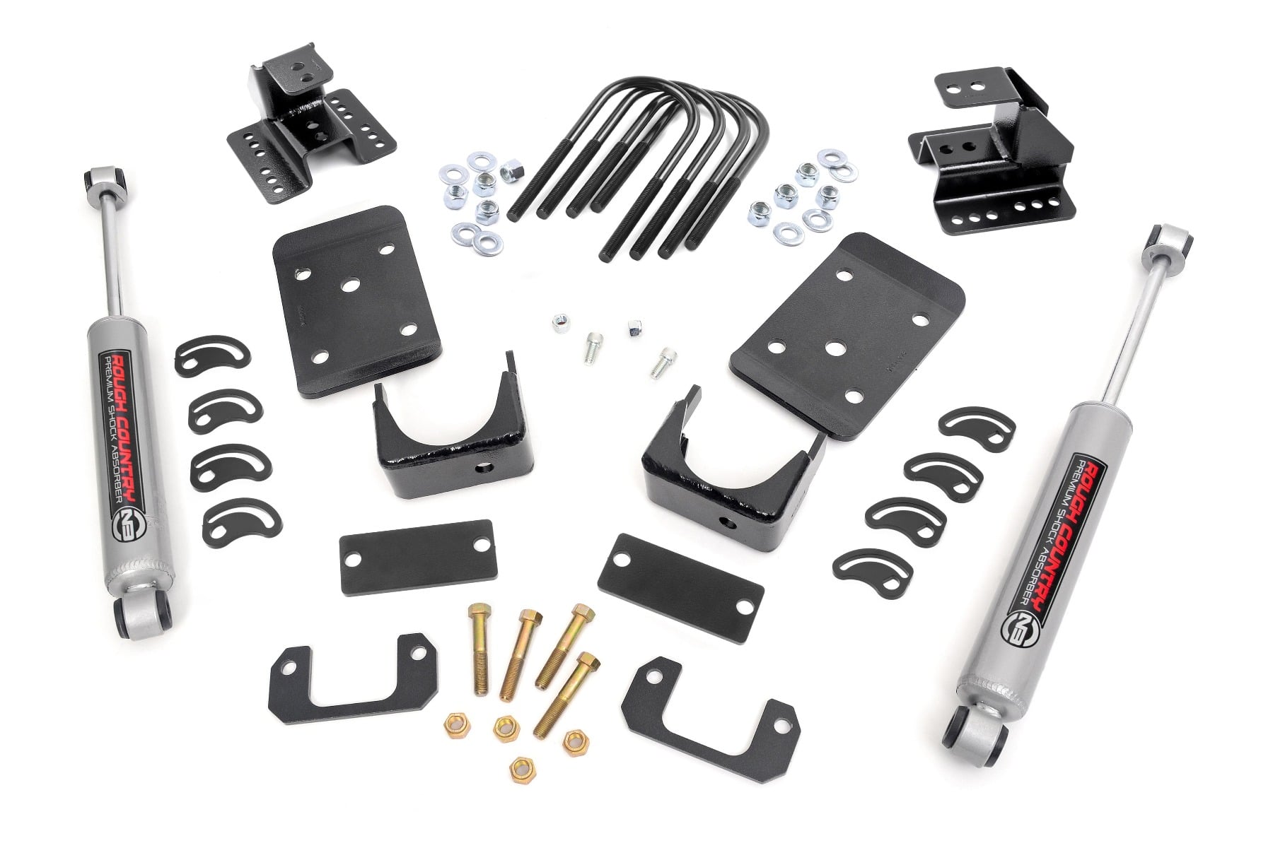 Lowering Kit | Str Drop | 2"FR | 4"RR | Chevy/GMC 1500 (07-15) by Rough Country