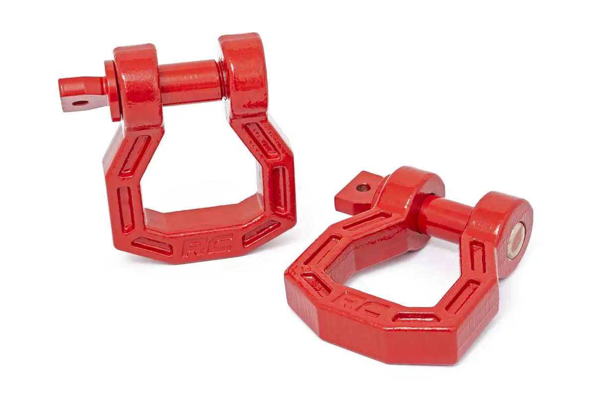 D-Ring | Forged | Pair | Red by Rough Country