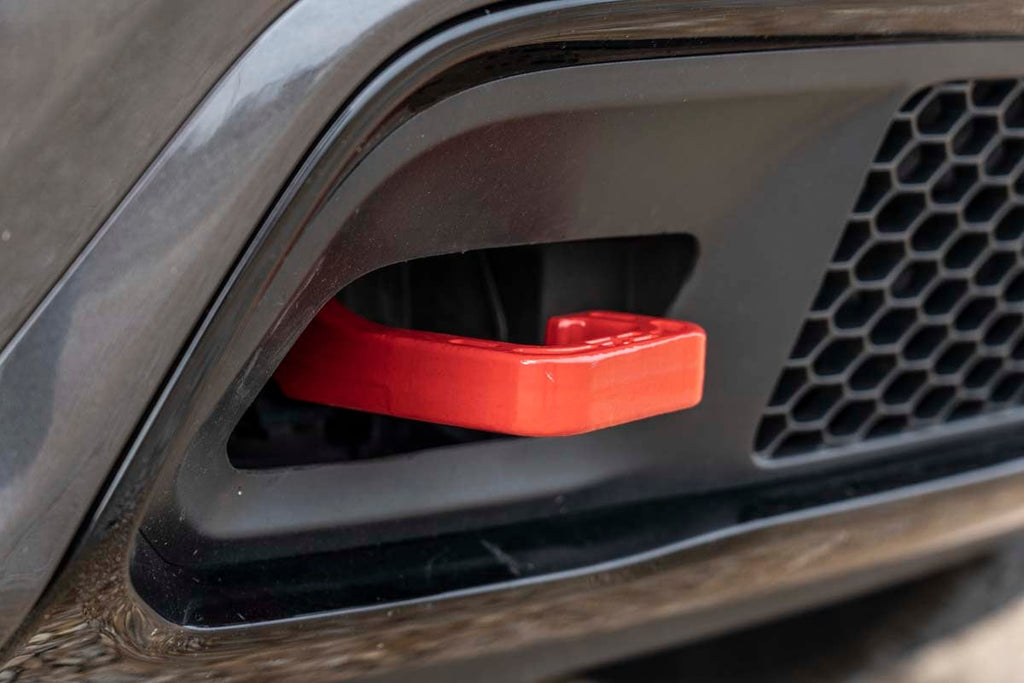 Tow Hooks | Forged | Red | Jeep Grand Cherokee 2WD/4WD (2015-2022) by Rough Country