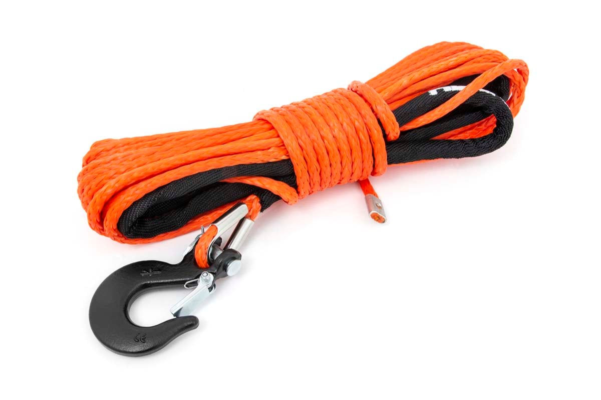 Synthetic Rope | 1/4 Inch | 50 Ft | Orange by Rough Country