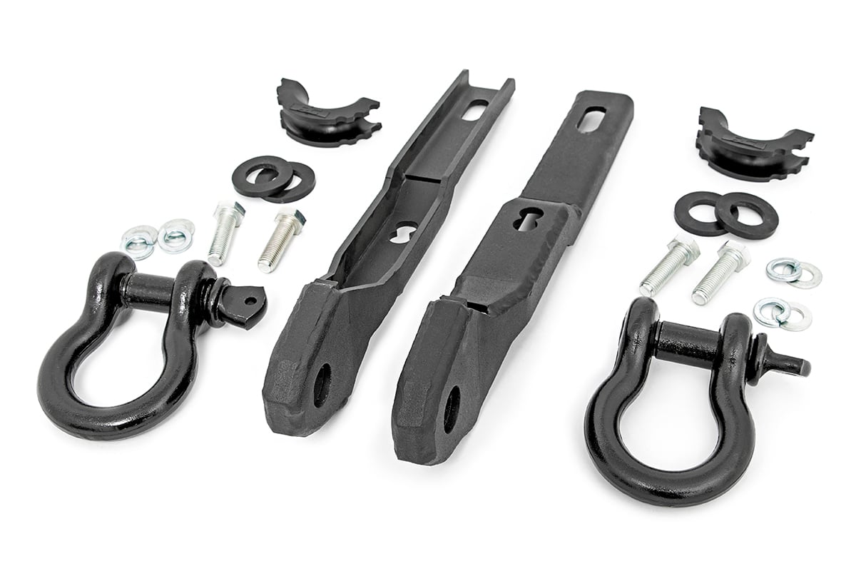 Tow Hook Brackets | D-Ring Combo | Nissan Titan 2WD/4WD (2017-2024) by Rough Country