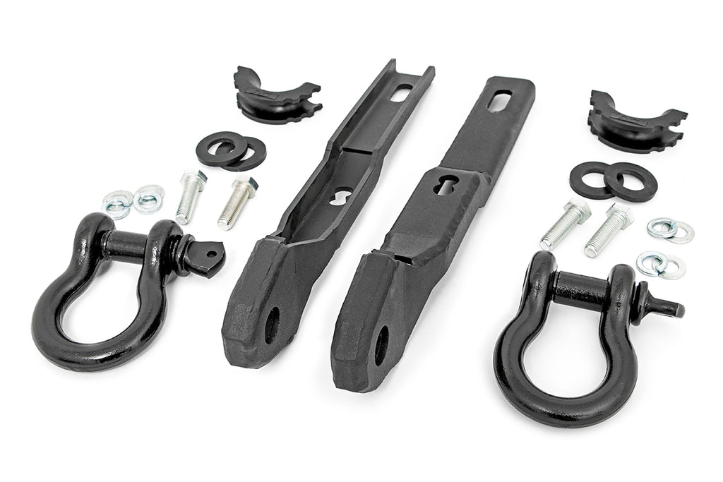 Tow Hook Brackets | D-Ring Combo | Nissan Titan 2WD/4WD (2017-2024) by Rough Country