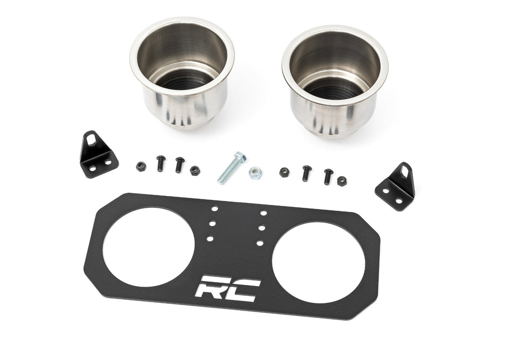 Passenger Grip Handle Dual Cup Holder | Polaris RZR 4 900/RZR S 1000 by Rough Country