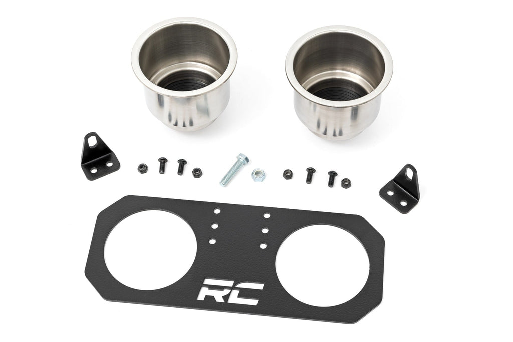 Passenger Grip Handle Dual Cup Holder | Polaris RZR 4 900/RZR S 1000 by Rough Country