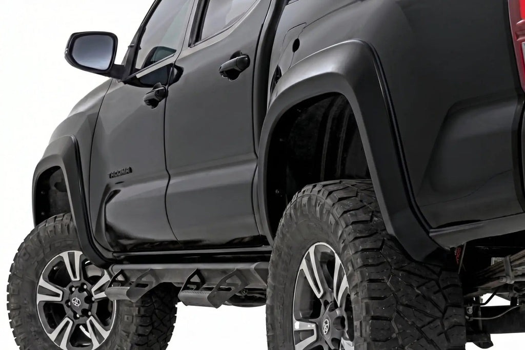 Sport Fender Flares | 202 Black Onyx | Toyota Tacoma 2WD/4WD (2016-2023) by Rough Country
