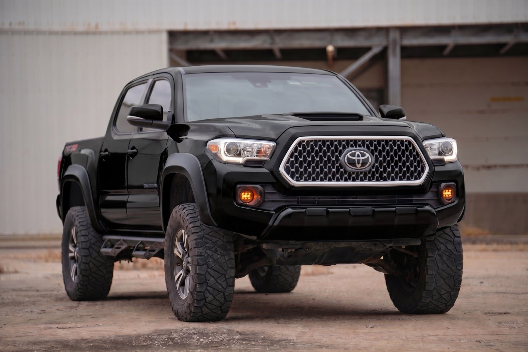 Sport Fender Flares | 202 Black Onyx | Toyota Tacoma 2WD/4WD (2016-2023) by Rough Country