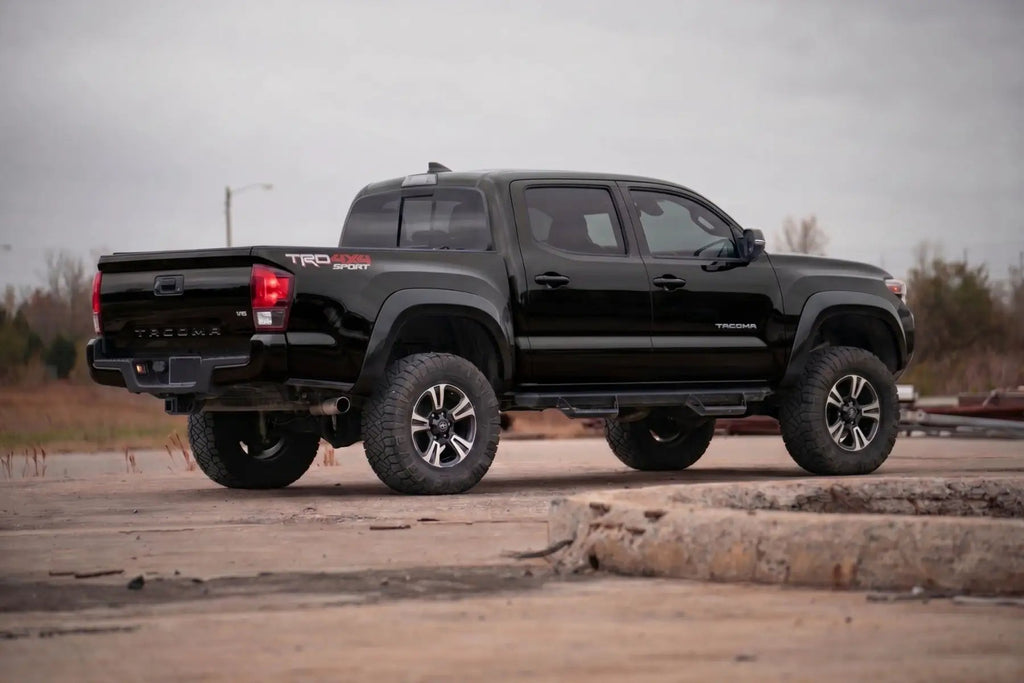 Sport Fender Flares | 202 Black Onyx | Toyota Tacoma 2WD/4WD (2016-2023) by Rough Country