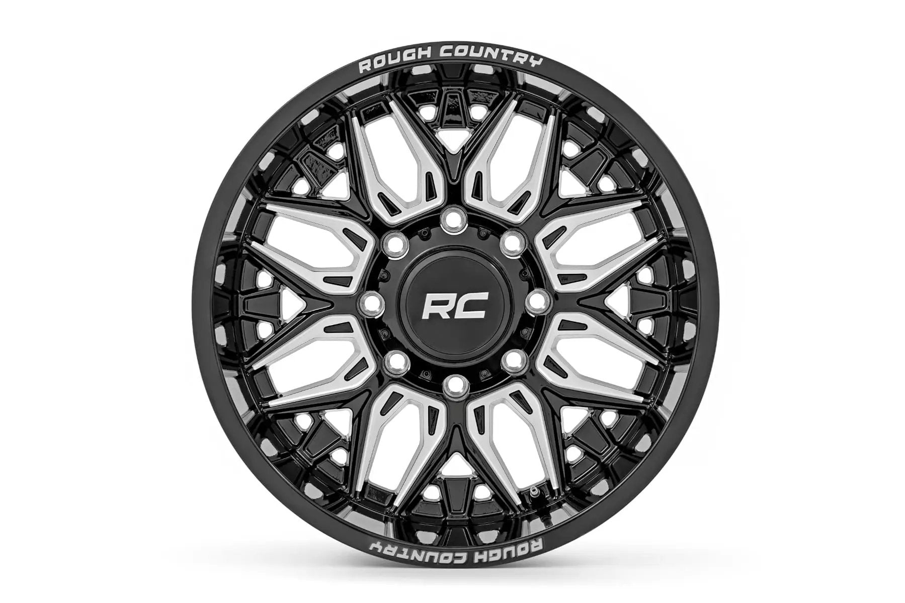 Rough Country 86 Series Wheel | One-Piece | Gloss Black | 20x10 | 6x135 | -19mm by Rough Country