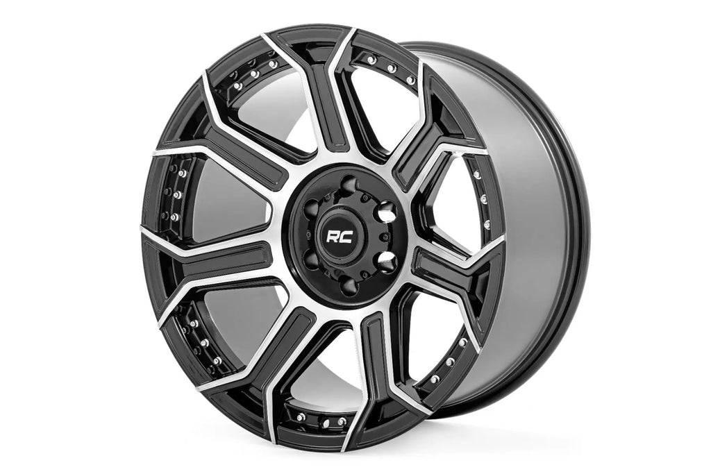 Rough Country 89 Series Wheel | One-Piece | Black Machined Gunmetal | 20x9 | 6x5.5 | +18mm by Rough Country