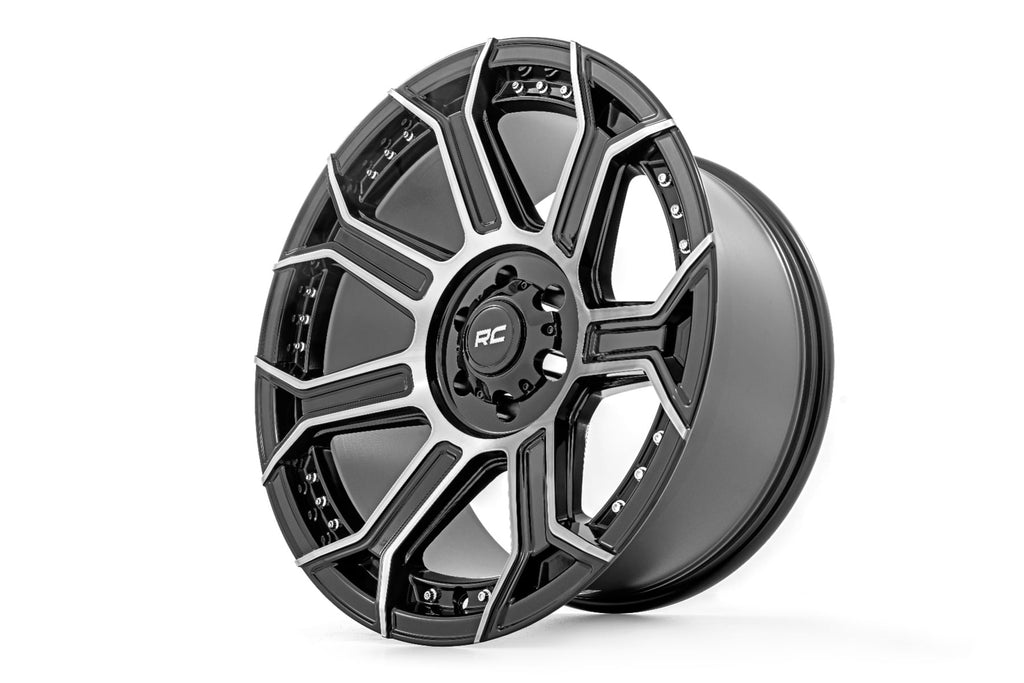 Rough Country 89 Series Wheel | One-Piece | Black Machined Gunmetal | 20x9 | 6x5.5 | +18mm by Rough Country