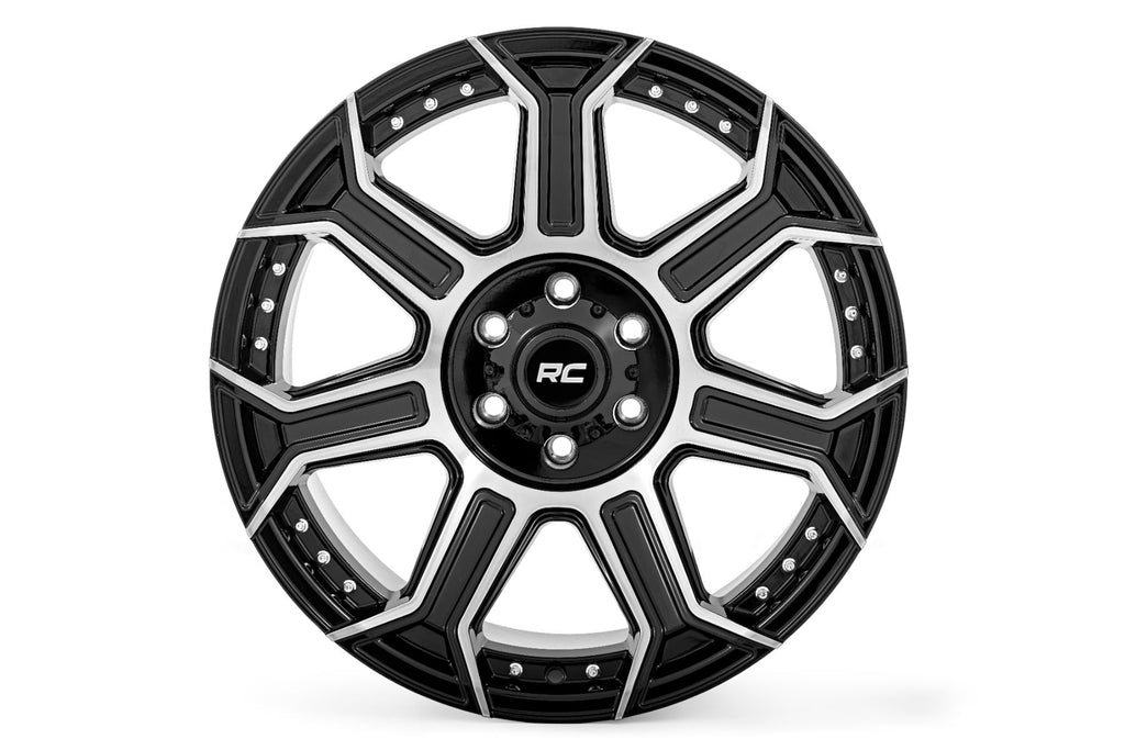 Rough Country 89 Series Wheel | One-Piece | Black Machined Gunmetal | 20x9 | 6x5.5 | +18mm by Rough Country