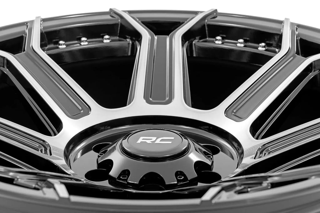 Rough Country 89 Series Wheel | One-Piece | Black Machined Gunmetal | 20x9 | 6x5.5 | +18mm by Rough Country
