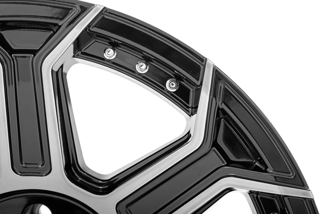 Rough Country 89 Series Wheel | One-Piece | Black Machined Gunmetal | 20x9 | 6x5.5 | +18mm by Rough Country