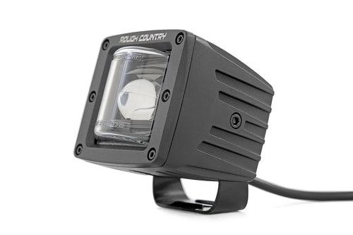 2 Inch Black Series LED Light Pods | SAE Fog | Yellow by Rough Country