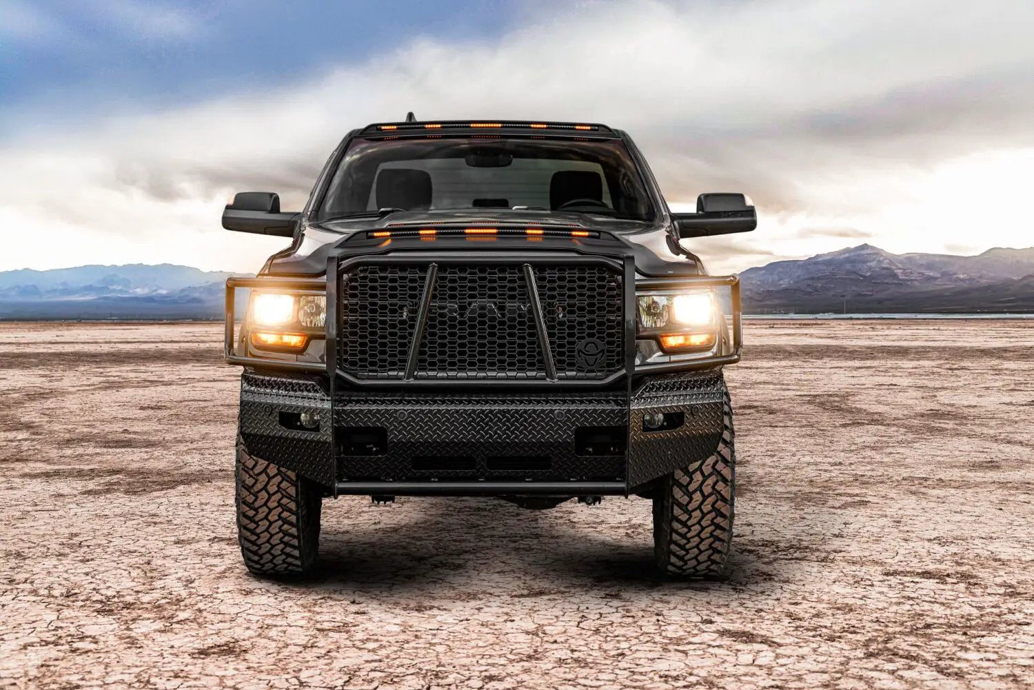 AeroCab Pro Marker Light with continuous LED lights; Black by Husky Liners