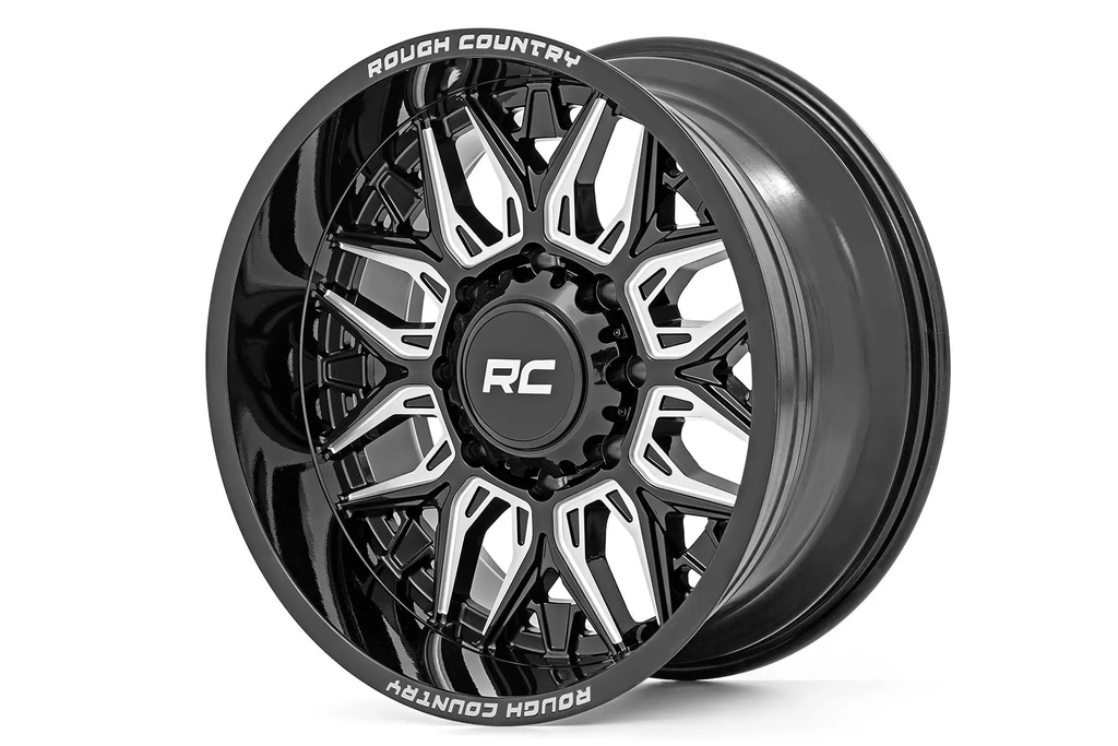 Rough Country 86 Series Wheel | One-Piece | Gloss Black | 20x10 | 6x5.5 | -25mm by Rough Country