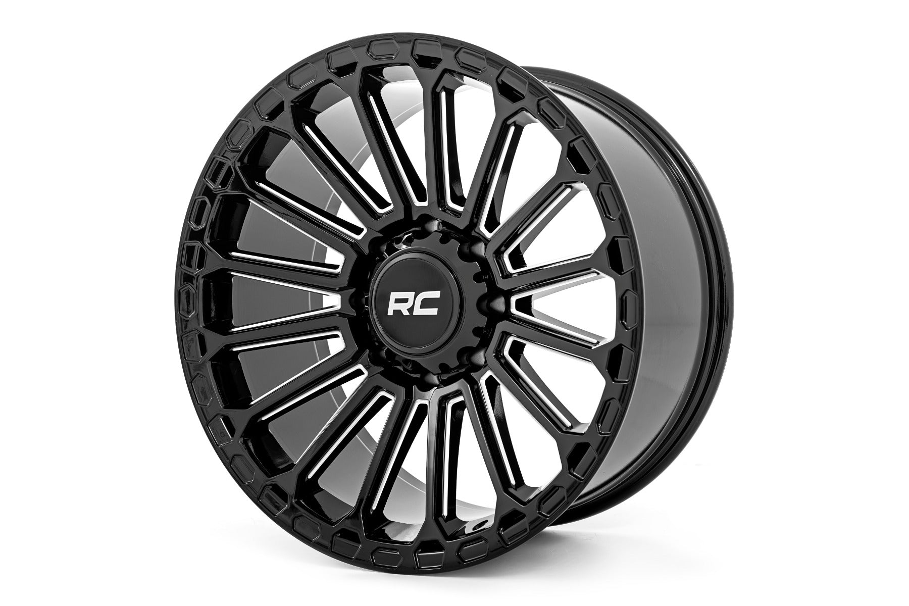 Rough Country 97 Series Wheel | One-Piece | Gloss Black | 17x9 | 6x5.5 | -12mm by Rough Country