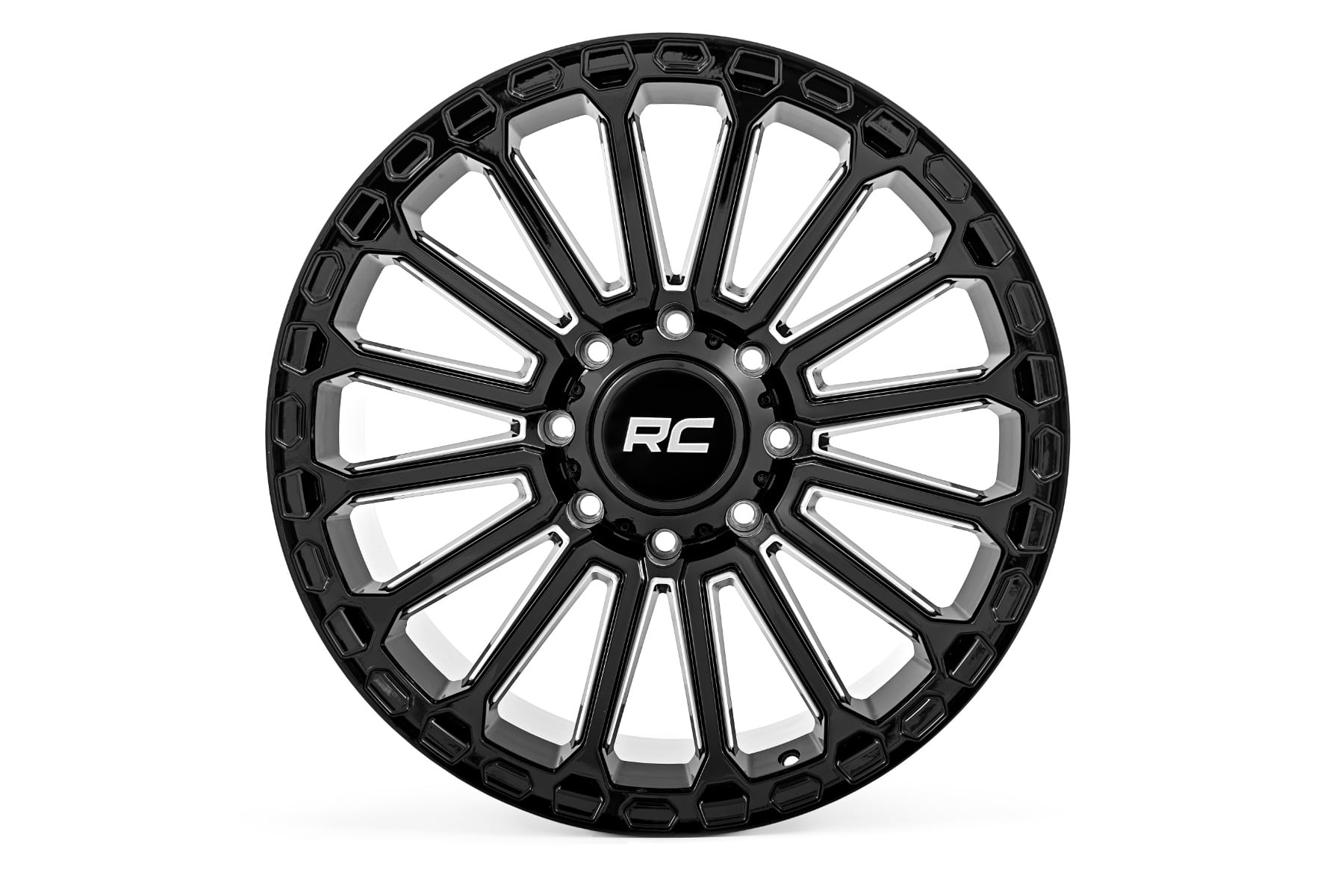 Rough Country 97 Series Wheel | One-Piece | Gloss Black | 17x9 | 5x5 | -12mm by Rough Country