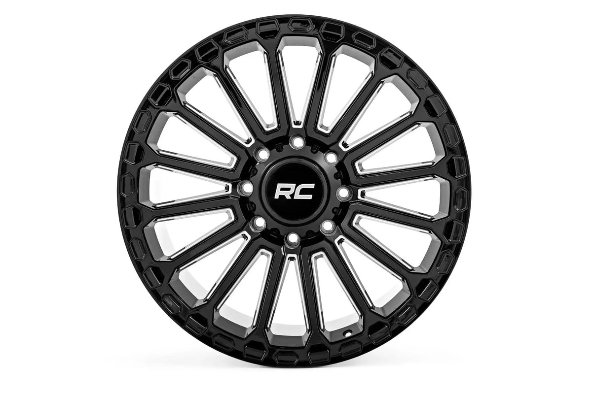 Rough Country 97 Series Wheel | One-Piece | Gloss Black | 17x9 | 6x5.5 | -12mm by Rough Country