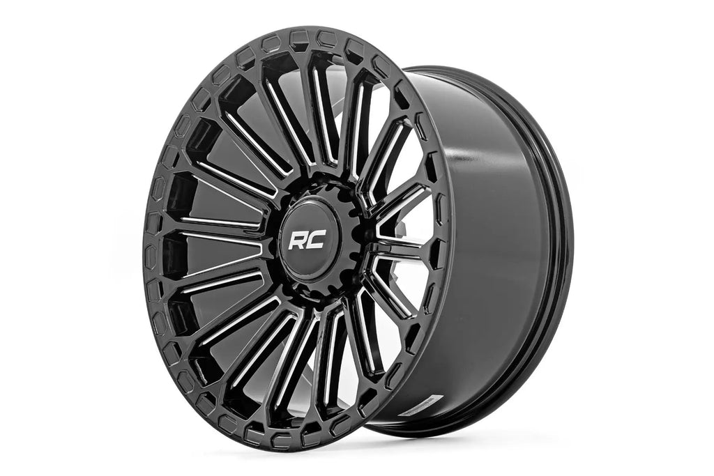 Rough Country 97 Series Wheel | One-Piece | Gloss Black | 17x9 | 6x5.5 | -12mm by Rough Country