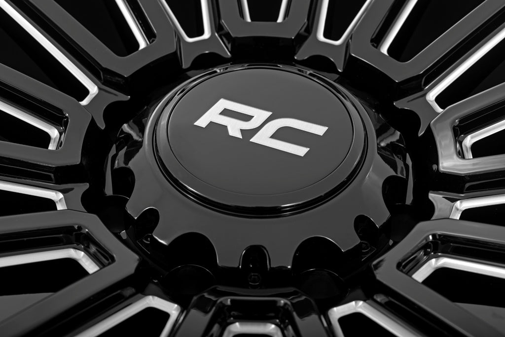 Rough Country 97 Series Wheel | One-Piece | Gloss Black | 17x9 | 5x5 | -12mm by Rough Country