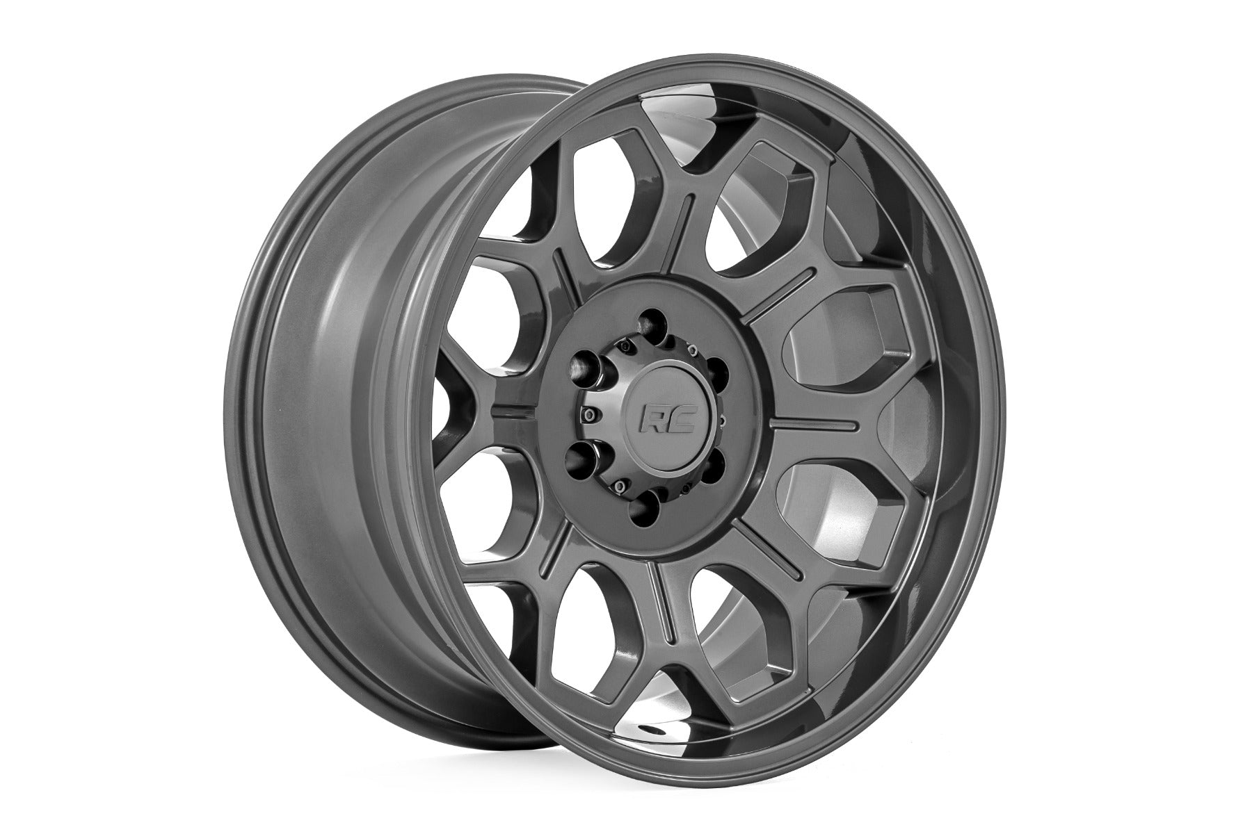 Rough Country 77 Series Wheel | One-Piece | Gunmetal Gray | 20x9 | 6x135 | -12mm by Rough Country