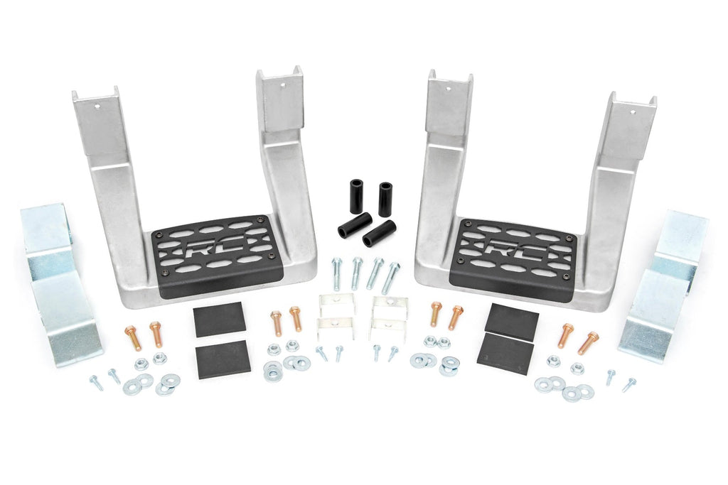 Single Hoop Step | Universal | Alum | Pair | Multiple Makes & Models (Chevy/Ford/GMC/Ram) by Rough Country