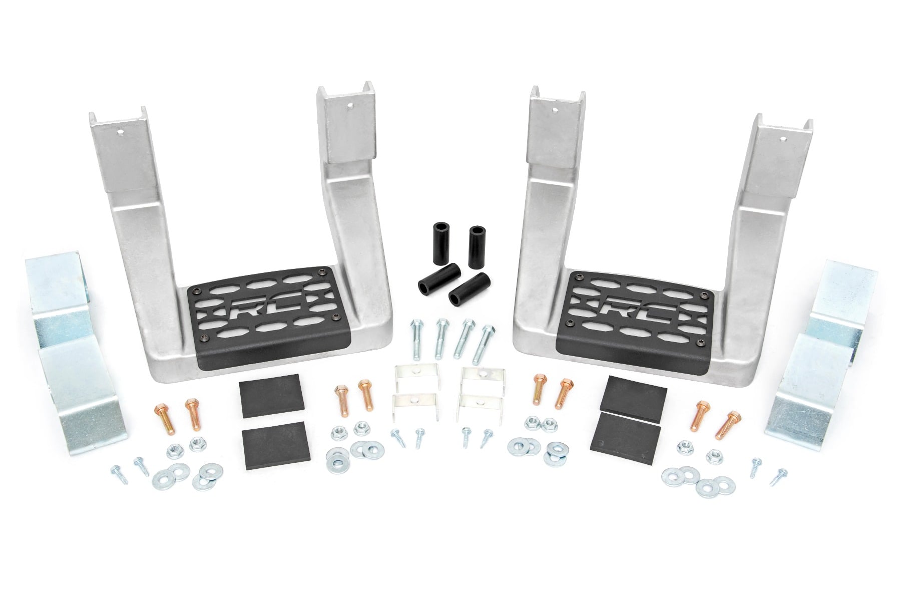 Single Hoop Step | Universal | Alum | Pair | Multiple Makes & Models (Chevy/Ford/GMC/Ram) by Rough Country