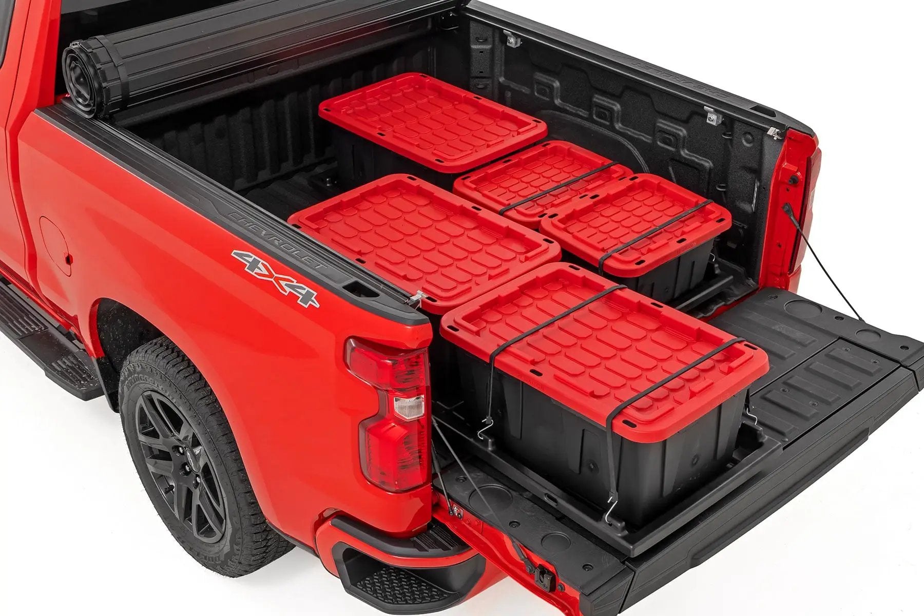 Slide-Out Truck Bed Cargo Trays | Fits 5'7"-6'4" Beds | Easy Tailgate Access by Rough Country
