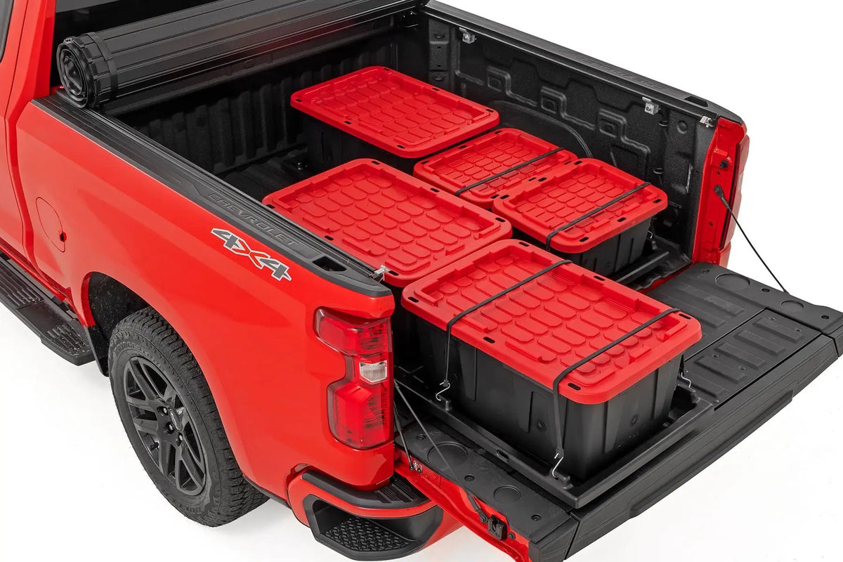 Slide-Out Truck Bed Cargo Trays | Fits 5'7"-6'4" Beds | Easy Tailgate Access by Rough Country