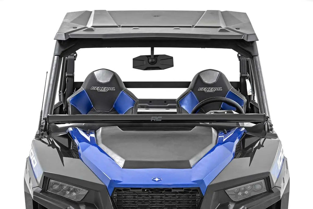 LED Light Kit | Lower Windshield | 50" Black Single Row | White DRL | Polaris General XP 4 1000 by Rough Country