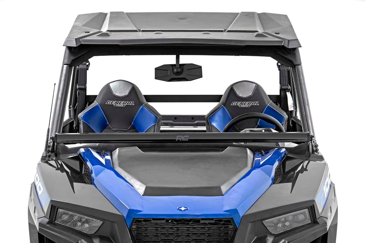 LED Light Kit | Lower Windshield | 50" Black Single Row | White DRL | Polaris General XP 4 1000 by Rough Country
