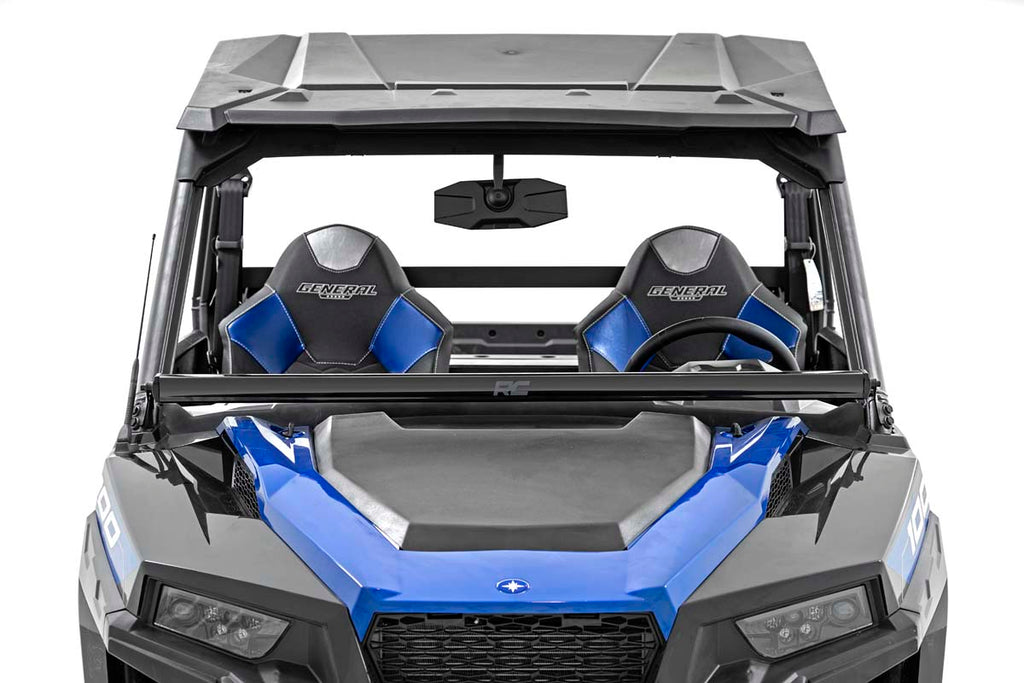 LED Light Kit | Lower Windshield | 50" Black Single Row | White DRL | Polaris General XP 4 1000 by Rough Country