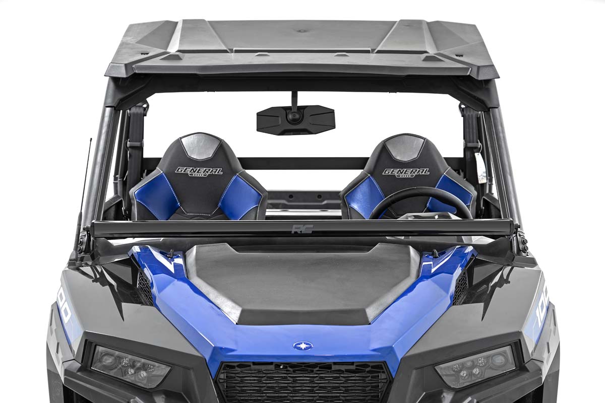 LED Light Kit | Lower Windshield | 50" Black Single Row | White DRL | Polaris General XP 4 1000 by Rough Country