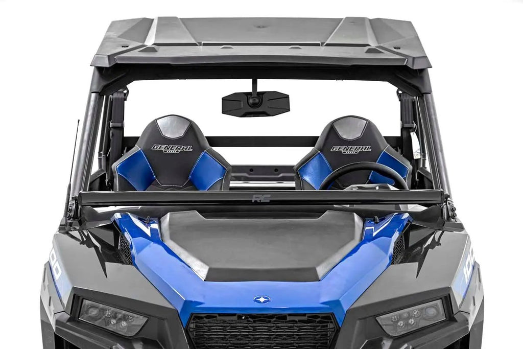 LED Light Kit | Lower Windshield | 50" Black Single Row | Polaris General XP 4 1000 by Rough Country