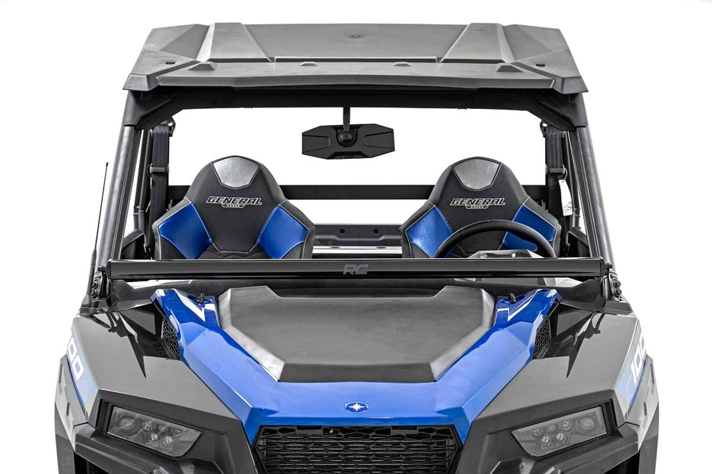 LED Light Kit | Lower Windshield | 50" Black Single Row | Polaris General XP 4 1000 by Rough Country