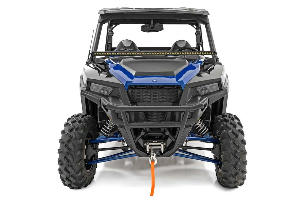 LED Light Kit | Lower Windshield | 50" Black Single Row | Polaris General XP 4 1000 by Rough Country