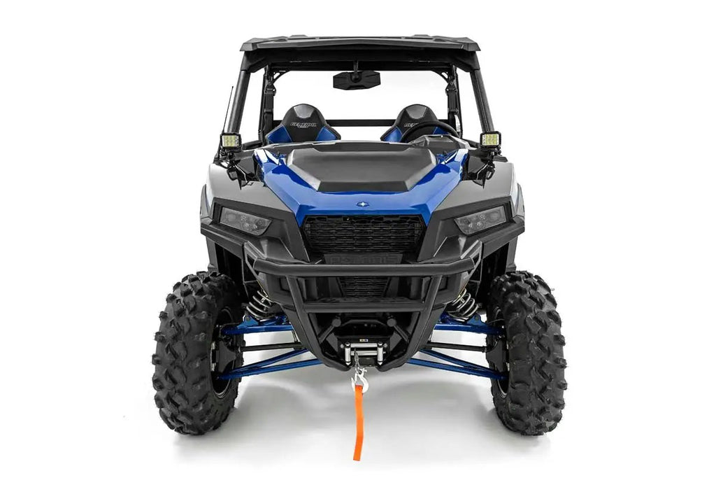 LED Light Kit | Cage Mount | 2" Black Pair | Amber DRL | Polaris General XP 4 1000 by Rough Country