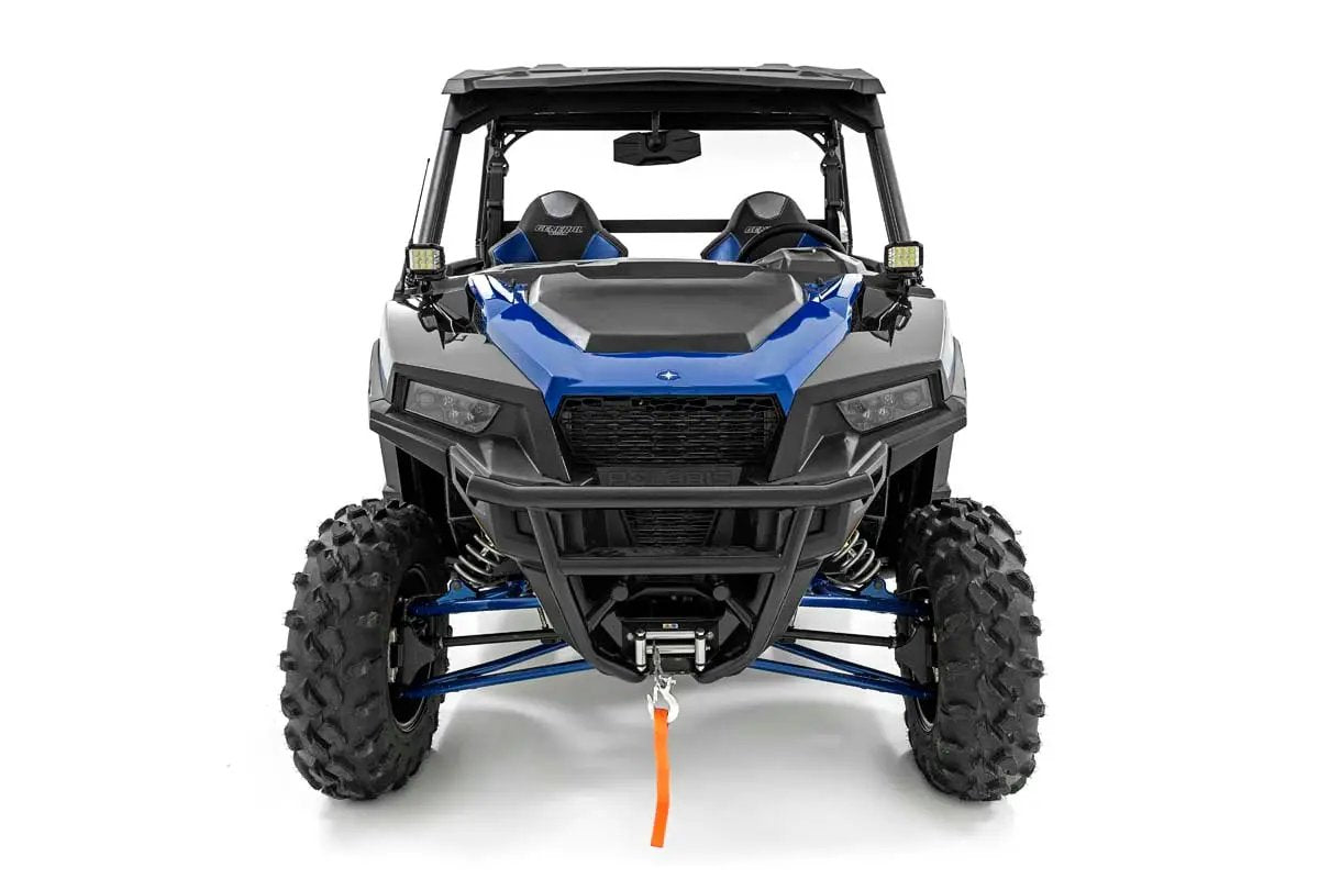LED Light Kit | Cage Mount | 2" Black Pair | Amber DRL | Polaris General XP 4 1000 by Rough Country