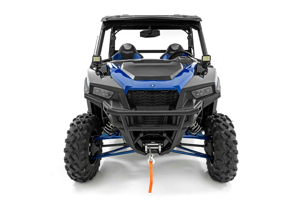 LED Light Kit | Cage Mount | 2" Black Pair | Amber DRL | Polaris General XP 4 1000 by Rough Country