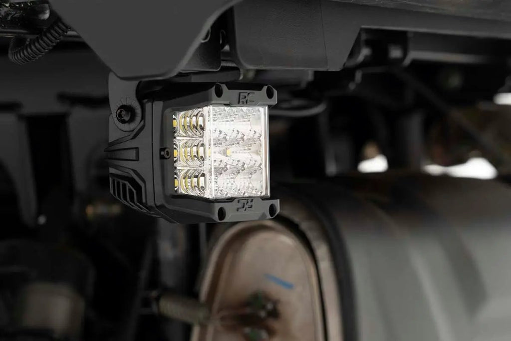 LED Light Kit | Under Bed Mount | 2" Chrome Pair | Wide Angle | Polaris General XP 4 1000 by Rough Country
