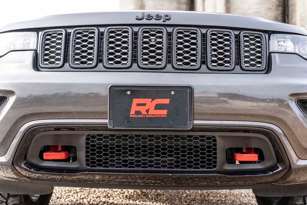 Tow Hooks | Forged | Red | Jeep Grand Cherokee 2WD/4WD (2015-2022) by Rough Country