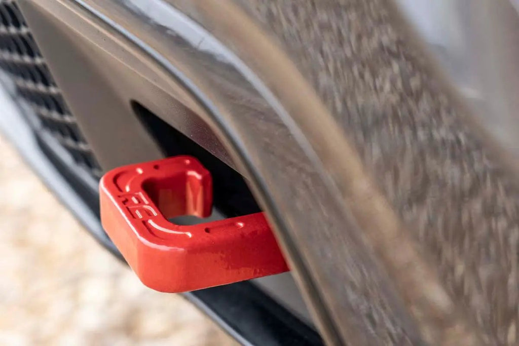 Tow Hooks | Forged | Red | Jeep Grand Cherokee 2WD/4WD (2015-2022) by Rough Country