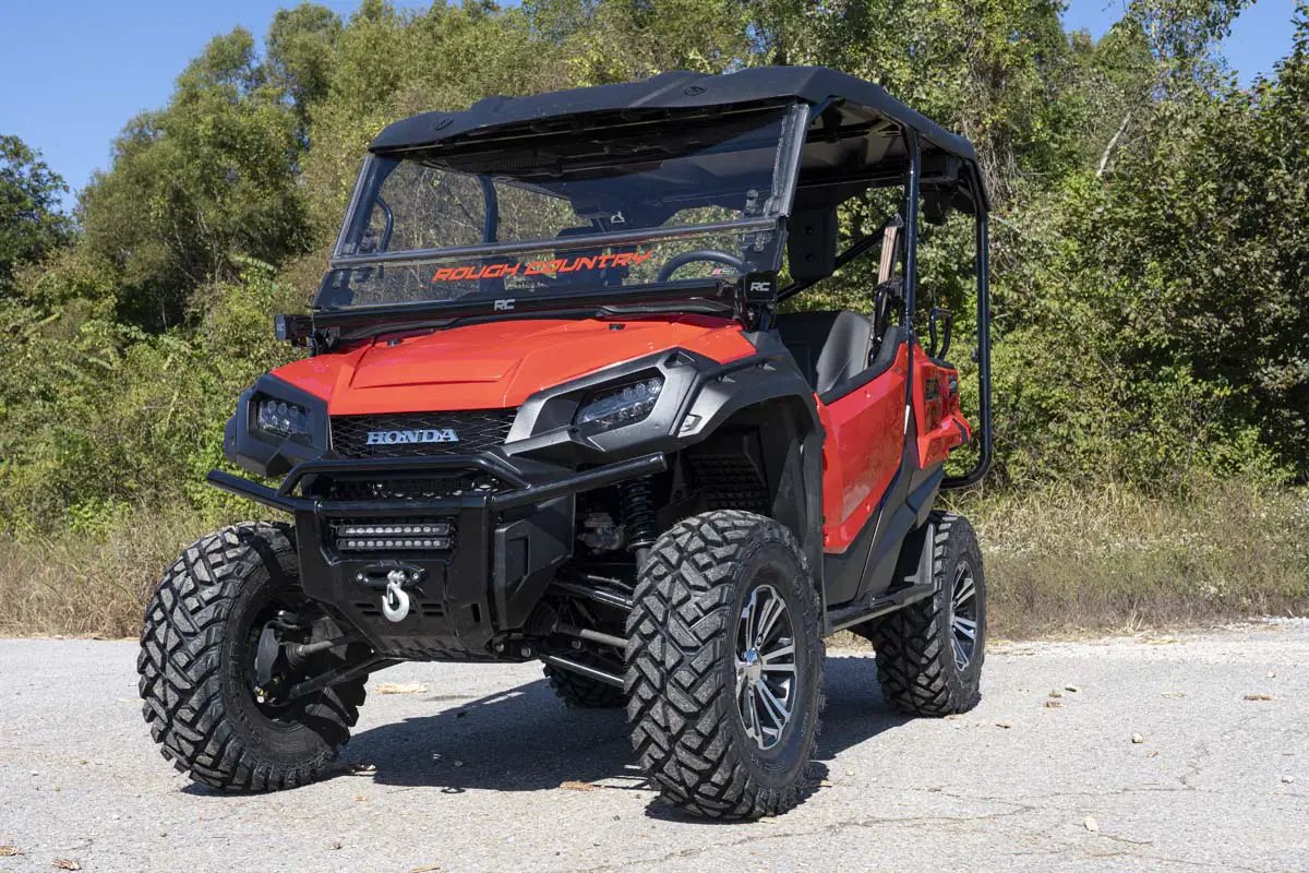LED Light Kit | Cage Mount | 50" Black Single Row | Honda Pioneer 1000/Pioneer 1000-6 by Rough Country