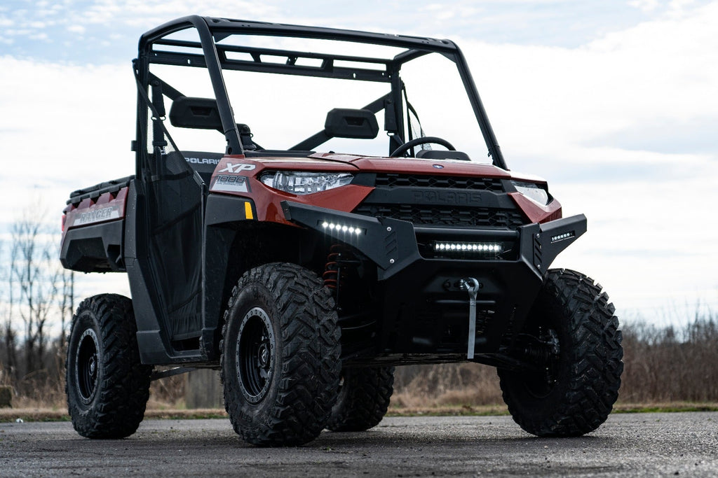 Bumper Wings | 6" Black Slimline LED Pair | Polaris Ranger 1000/Ranger XP 900/1000 by Rough Country