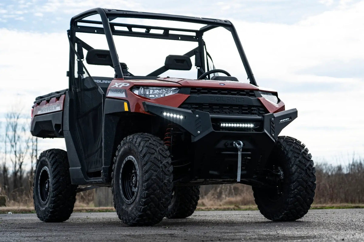 Bumper Wings | 6" Black Slimline LED Pair | Polaris Ranger 1000/Ranger XP 900/1000 by Rough Country