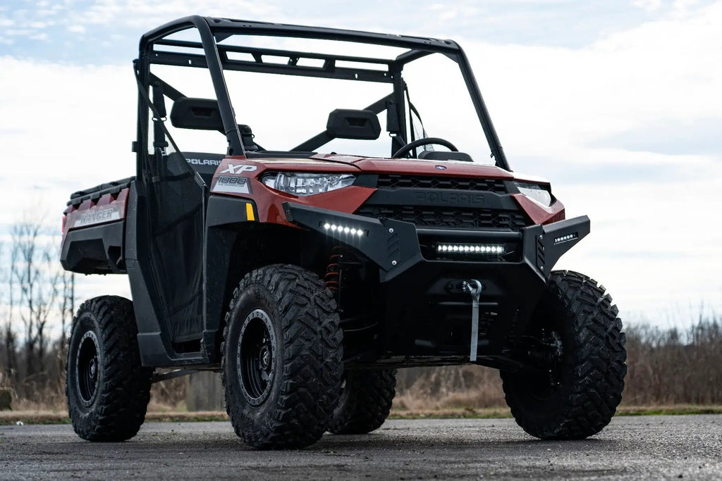 Bumper Wings | 6" Black Slimline LED Pair | Polaris Ranger 1000/Ranger XP 900/1000 by Rough Country