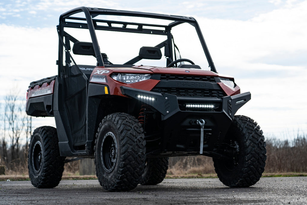 Bumper Wings | 6" Black Slimline LED Pair | Polaris Ranger 1000/Ranger XP 900/1000 by Rough Country