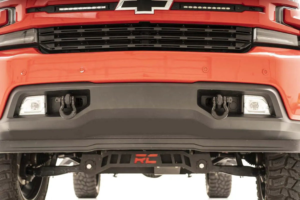 Tow Hook Brackets | D-Ring Combo | Chevy Silverado 1500 2WD/4WD (2019-2022) by Rough Country