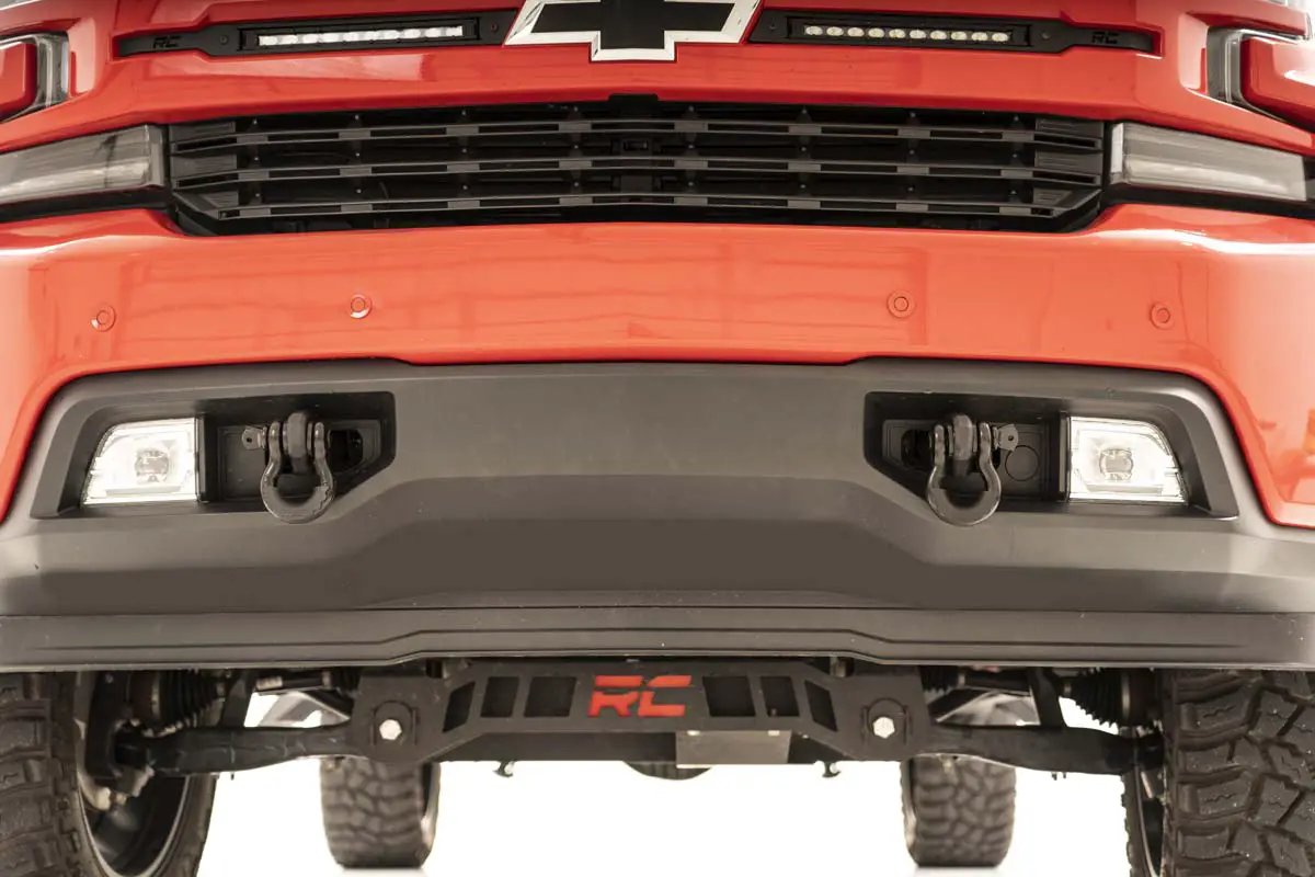 Tow Hook Brackets | D-Ring Combo | Chevy Silverado 1500 2WD/4WD (2019-2022) by Rough Country